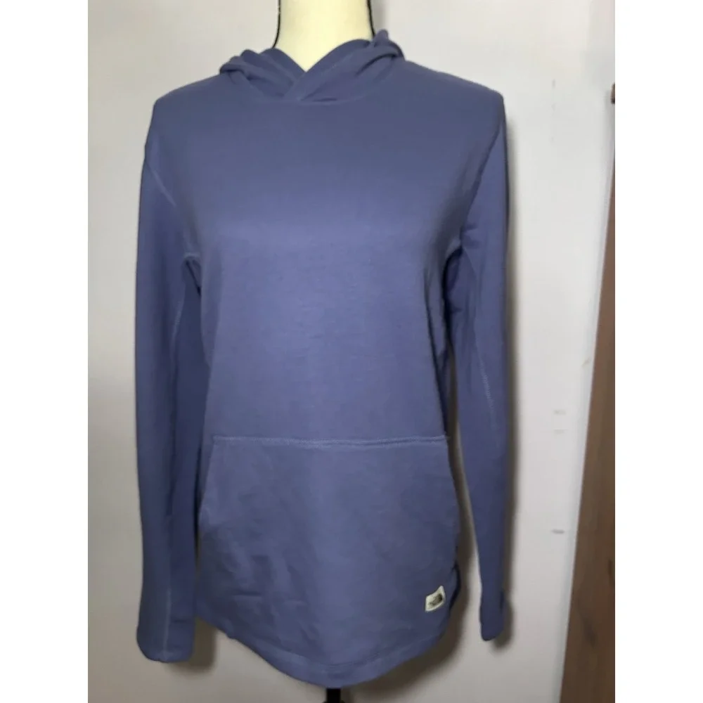 The North Face Men's Hooded Longsleeve Slim Fit Cave Blue Small Shirt